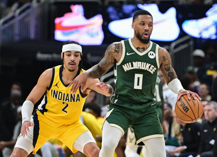 D.Lillardas patikimai pavadavo G.Antetokounmpo (Scanpix nuotr.)