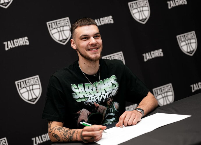 D.Sirvydis džiaugiasi prisijungęs prie Kauno klubo (Žalgirio nuotr.)