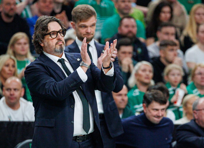 A.Trinchieri pasitinka paskutines Eurolygos sezono rungtynes Kaune (BNS nuotr.)