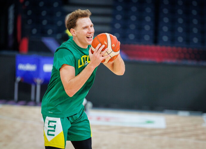 R.Jokubaitis pasidalino įspūdžiais (BNS nuotr.)