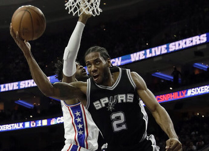 K.Leonardas atvedė „Spurs“ į pergalę (Scanpix nuotr.)
