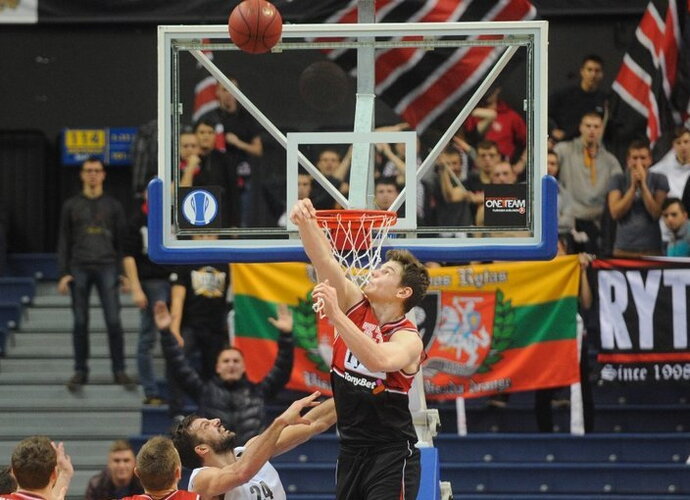 A.Gudaitis manė, jog šis jo blokas išgelbėjo komandą nuo pralaimėjimo (Fotodiena.lt)