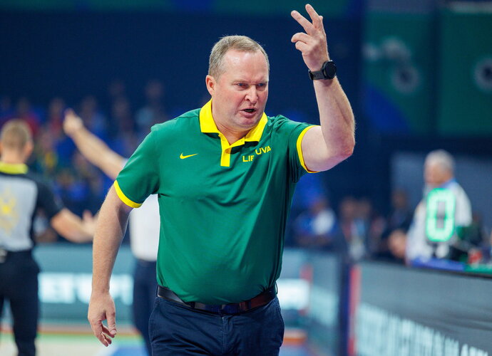 K.Maksvytis pasidalino mintimis apie būsimas rungtynes su JAV (FIBA nuotr.)