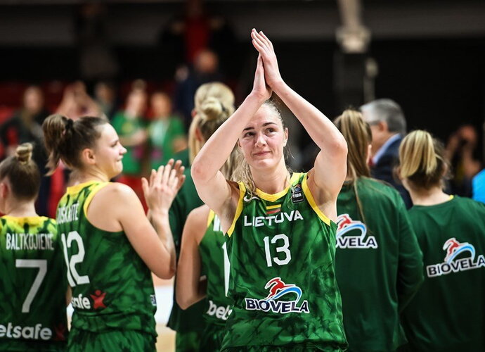 Lietuvės mačą laimėjo (FIBA Europe nuotr.)