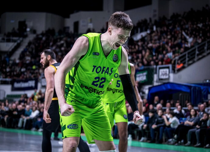 M.Blaževičius rinko dvigubą dublį (FIBA Europe nuotr.)