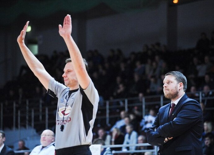 G.Petrauskas dažnai mėgsta pasiginčyti su mačo arbitrais (Fotodiena.lt)