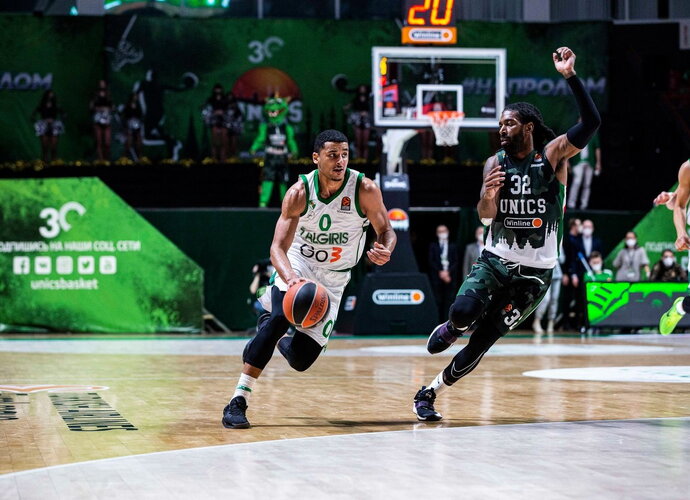 T.Websteris Kazanėje surinko 8 naudingumo balus (www.zalgiris.lt nuotr.)