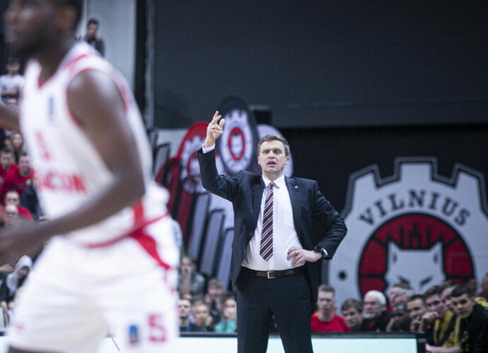 D.Adomaitis didžiavosi komanda (BNS nuotr.)