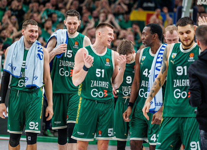 Žalgiriečiai ginasi geriausiai Eurolygoje (BNS nuotr.)