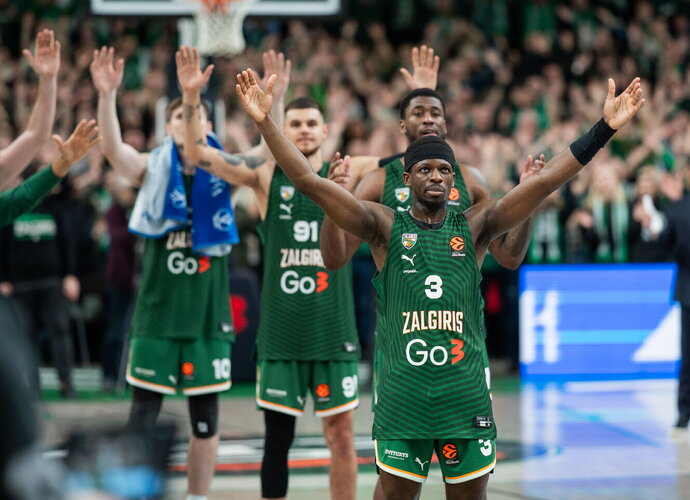„Žalgiris“ Eurolygoje skina dideles pergales (BNS nuotr.)