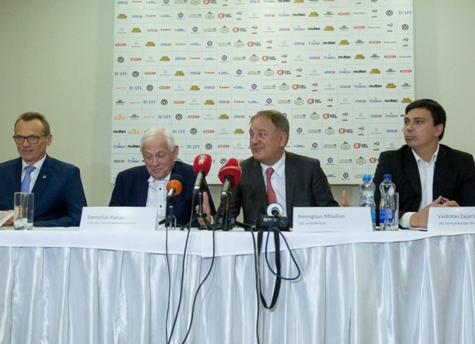LKL spaudos konferencija vyko prieš startines sezono rungtynes (Fotodiena.lt)