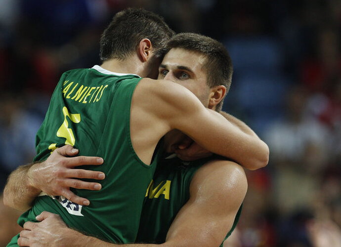 L.Kleiza įspūdingu pasirodymu atnešė Lietuvos rinktinei bronzos medalius (Scanpix)