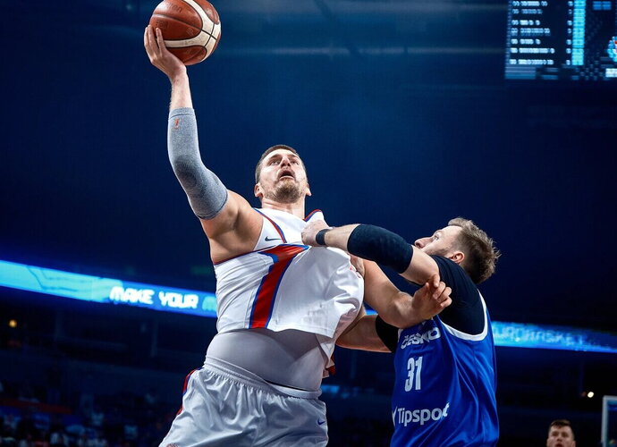 N.Jokičius Europos čempionte išlieka nesuklupęs (FIBA nuotr.)