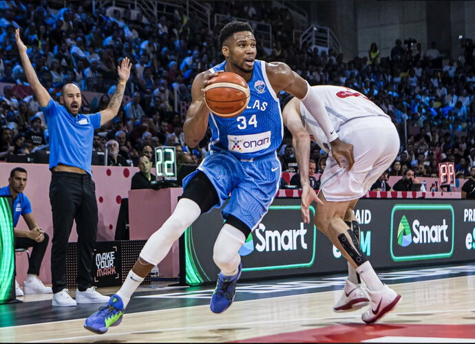 G.Antetokounmpo dominavo (FIBA nuotr.)