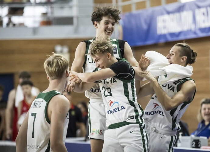 Lietuvos U16 rinktinė užėmė 9 vietą (FIBA Europe nuotr.)