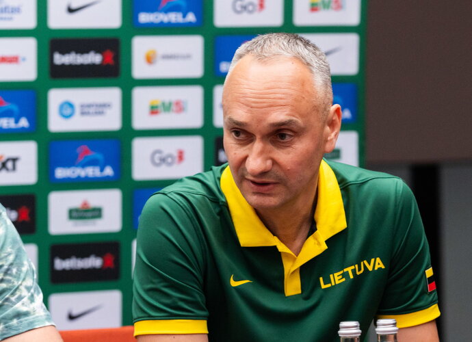 M.Balčiūnas pristatė tikslus (BNS nuotr.)