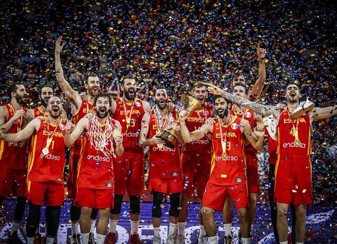Ispanai laikė iniciatyvą savo rankose viso mačo metu (FIBA nuotr.)