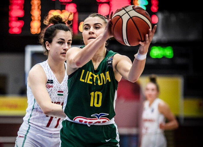 Rezultatyviausia lietuvė K.Serkevičiūtė surinko vienintelį naudingumo balą (FIBA Europe nuotr.)