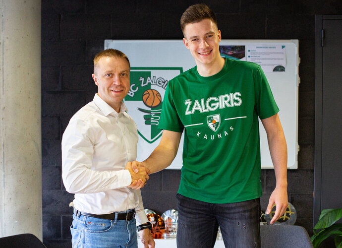 M.Blaževičius žais Kaune (www.zalgiris.lt nuotr.)