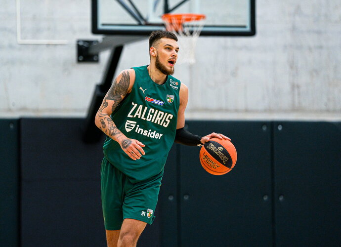 D.Sirvydžiui imponuoja žalgiriečių žaidimo stilius (Roko Snarskio, Žalgiris.lt nuotr.)