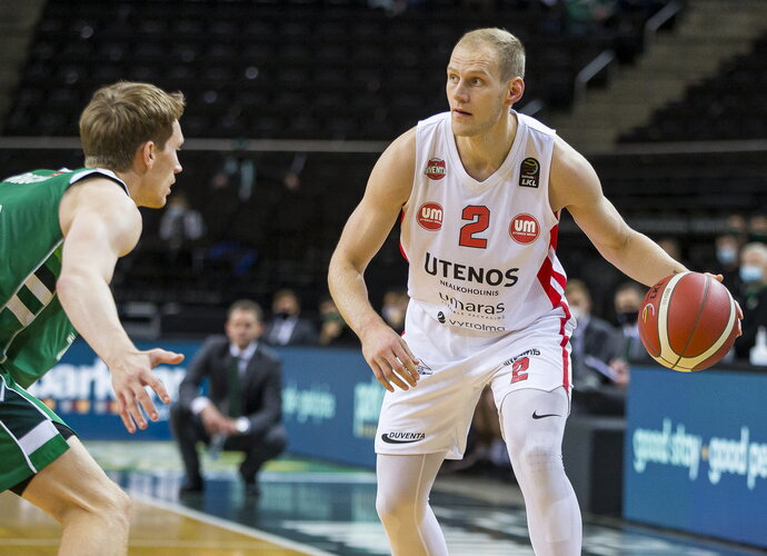 I.Vaitkus ir V.Šulskis išbandė jėgas smagioje LKL rubrikoje (BNS nuotr.)