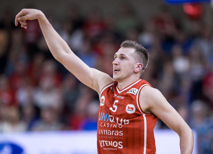 E.Šaulys keliasi į Lenkiją („Betsafe-LKL“ nuotr.)
