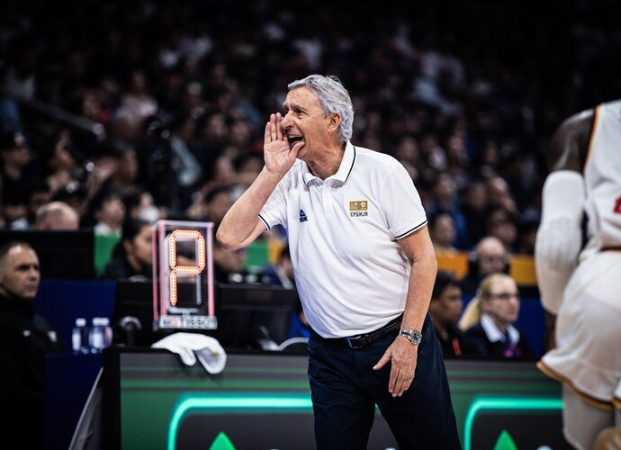 S.Pešičius ruošiasi atrankos rungtynėms (FIBA nuotr.)