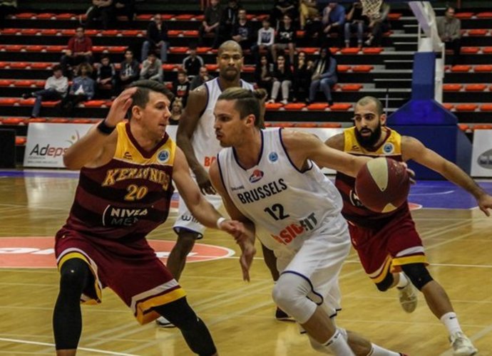 A.Pečiukevičius puikiai organizavo Briuselio klubo atakas (FIBA Europe nuotr.)