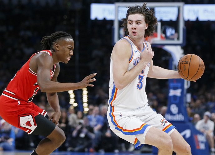 J.Giddey yra tiriamas NBA (Scanpix nuotr.)