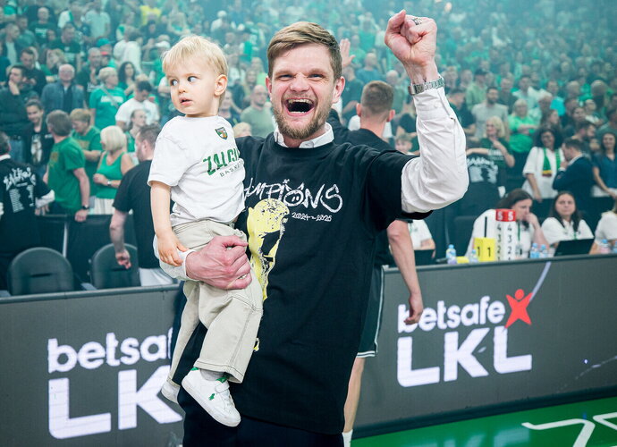 T.Sabonis atsisveikino su Kauno klubu („Betsafe-LKL“ nuotr.)