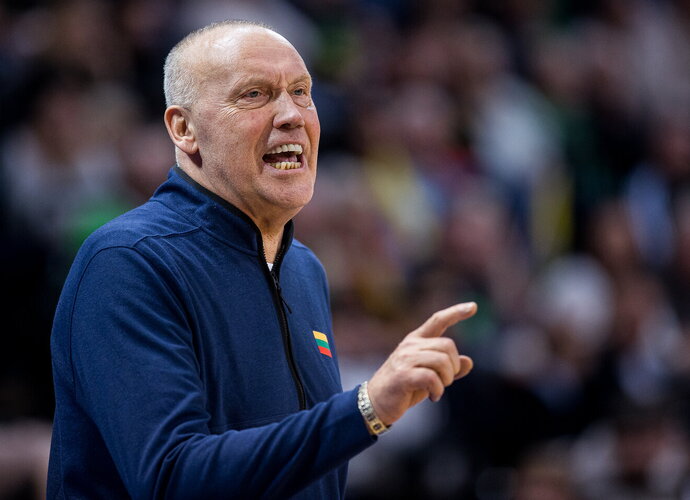 R.Kurtinaitis apžvelgė rungtynes (LKF nuotr.)