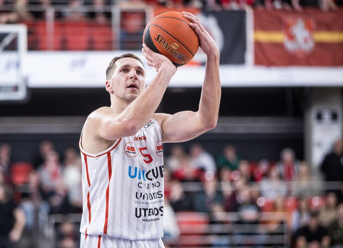 E.Šaulys žibėjo ryškiausiai („Betsafe-LKL“ nuotr.)