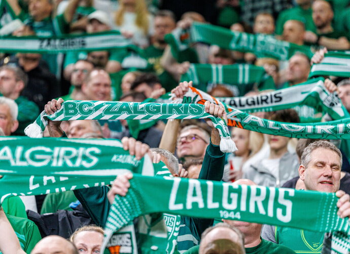 „Žalgirio“ gerbėjai vėl užpildys areną (BNS nuotr.)