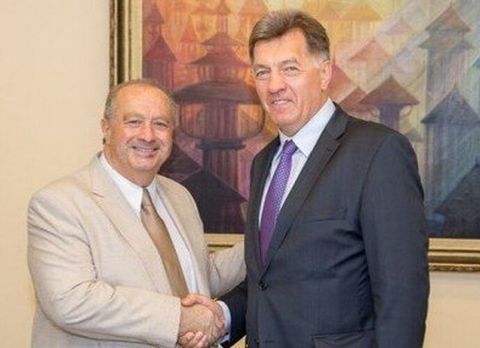FIBA prezidento ir A.Butkevičiaus susitikimas (LKF nuotr.)