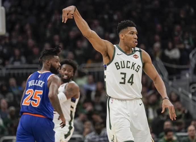G.Antetokounmpo buvo tiesiog nesustabdomas (Scanpix nuotr.)