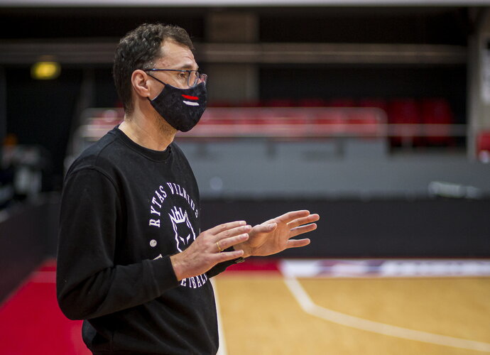 D.Gudelis akcentavo, kad tikslai yra išgirsti ir įsiklausyti į Vilniaus krepšinio bendruomenės iniciatyvas (Foto: Rokas Lukoševičius)