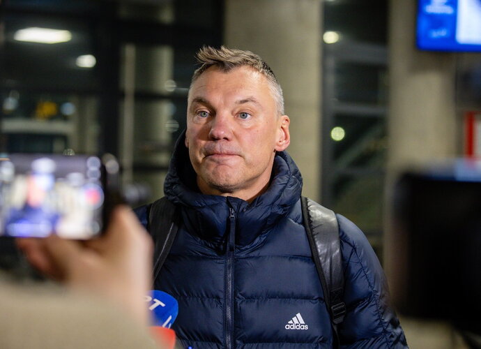 Š.Jasikevičius apžvelgė aktualijas (BNS nuotr.)