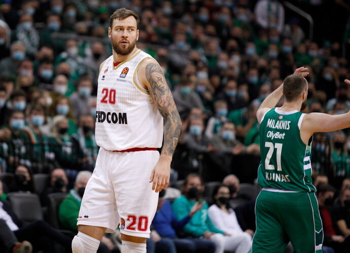D.Motiejūnas buvo produktyvus per ribotas minutes (BNS nuotr.)