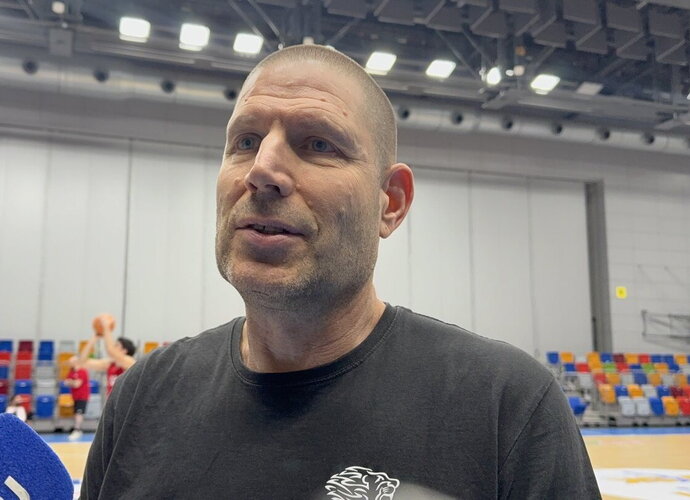 A.Amielis pasidalino mintimis prieš būsimą mačą (Krepsinis.net nuotr.)
