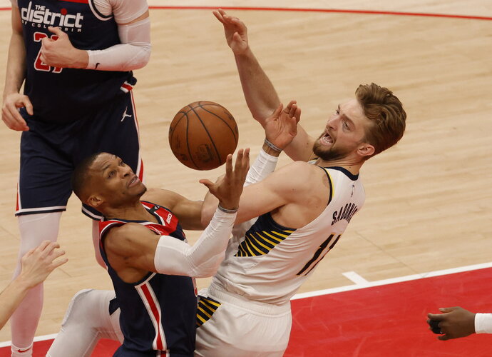D.Sabonis sužaidė labai rezultatyvias rungtynes (Scanpix nuotr.)