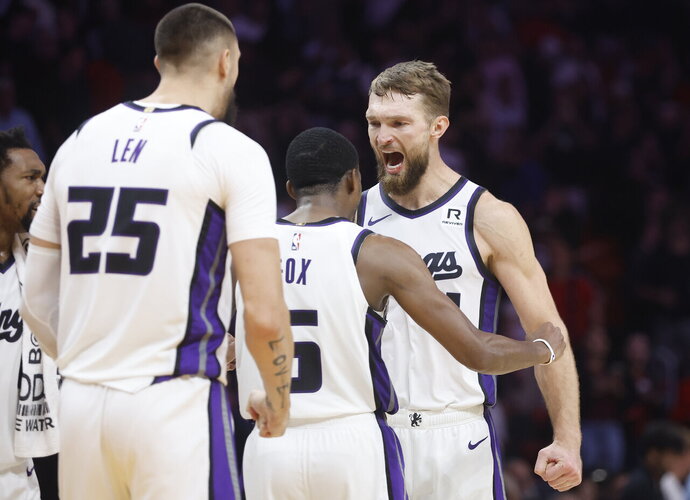 D.Sabonis pataikė pergalingą metimą (Scanpix nuotr.)
