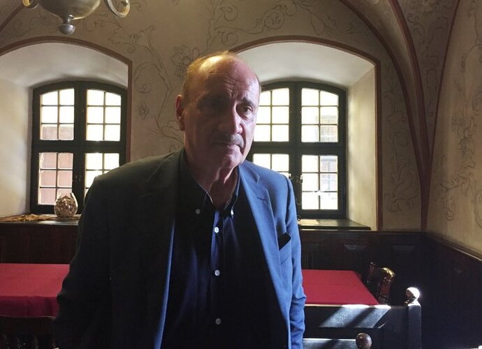 L.Capicchioni į Vilnių atvyko dėl susitikimo su žurnalistais (Krepsinis.net nuotr.)