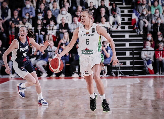 Lietuvės neprilygo prancūzėms (FIBA nuotr.)