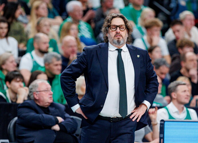 A.Trinchieri pasidžiaugė maču (BNS nuotr.)
