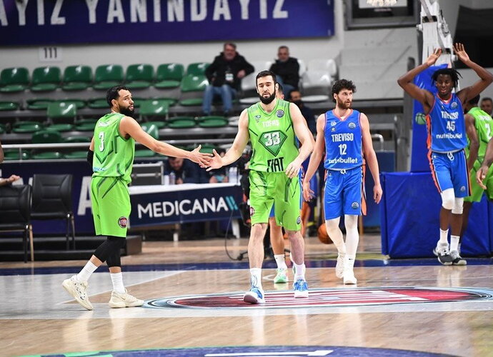E.Žukauskas sužaidė pirmąsias rungtynės FIBĄ Čempionų lygoje (FIBA Europe nuotr.)