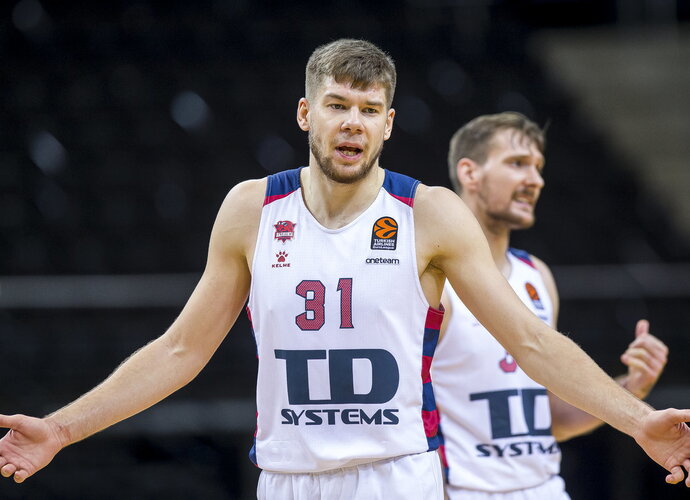 R.Giedraitis žaidė 26 minutes (BNS nuotr.)