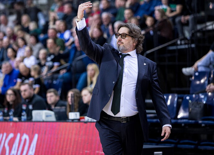 A.Trinchieri liko patenkintas žaidimu iki pratęsimo (Foto: Rokas Lukoševičius)