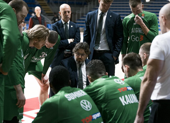 A.Trinchieri po rungtynių nekritikavo žaidėjų (Žalgirio nuotr.)