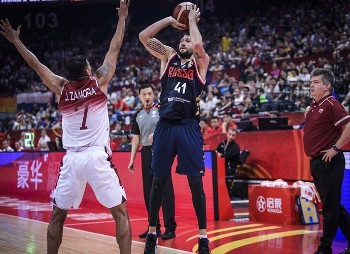 N.Kurbanovas buvo vienu Rusijos rinktinės vedlių (FIBA nuotr.)