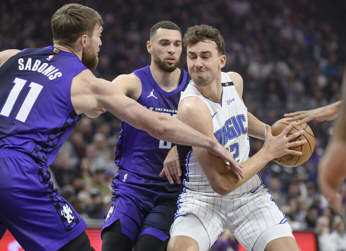 Z.LaVine'as debiutavo su „Kings“ marškinėliais (Scanpix nuotr.)